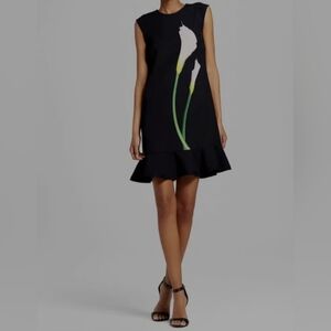 Victoria Beckham For Target Sleeveless Dress with Floral Design